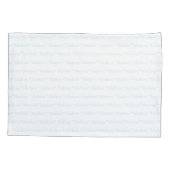 Housse D'oreillers Nom personnalisable bleu clair blanc double face (Dos-gauche)