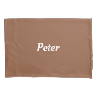 Nom personnalisé chocolat brun plaine