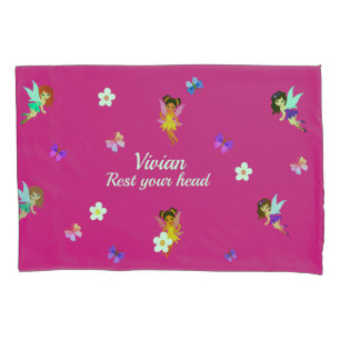 Housse D'oreillers Nom personnalisé Fairies Pillowcase