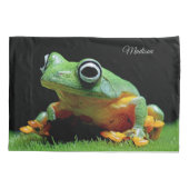 Housse D'oreillers Nom personnalisé Grenouille (Dos)