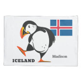 Housse D'oreillers Nom personnalisé Islande (Dos)