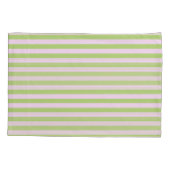 Housse D'oreillers Nom personnalisé Monogramme Pastel Pink Green Gril (Dos-gauche)
