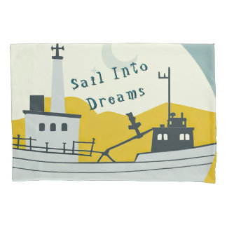 Housse D'oreillers Nordic Moon Boat 