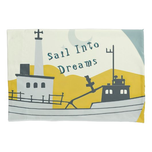 Housse D'oreillers Nordic Moon Boat  (devant)