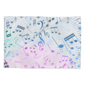Housse D'oreillers Notes musicales (Dos-gauche)