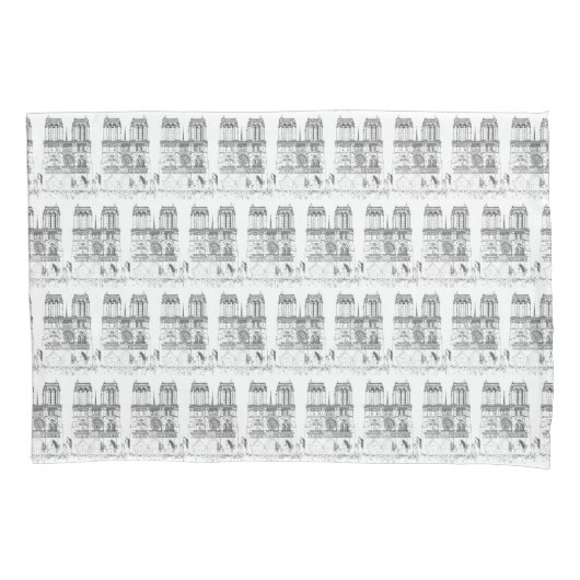 Housse D'oreillers Notre-Dame de Paris (devant)