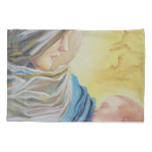 Housse D'oreillers Notre Dame du Silence tenant le bébé Jésus (Dos)