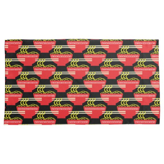 Housse D'oreillers Nouilles (devant-Droit)