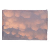 Housse D'oreillers Nuages de billes de coton rose (Dos-gauche)