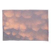 Housse D'oreillers Nuages de billes de coton rose (devant-gauche)