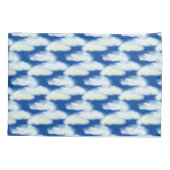 Housse D'oreillers Nuages pastel sur bleu (Dos)