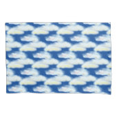 Housse D'oreillers Nuages pastel sur bleu (devant)