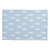 Housse D'oreillers Nuages pastel sur fond bleu clair (Dos)