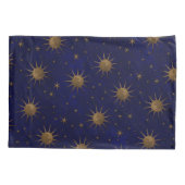 Housse D'oreillers Nuit étoilée de lune céleste de Sun (Dos-gauche)