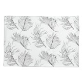 Housse D'oreillers Nuitée Botanique Noir et Blanc Pillowcase (Dos)
