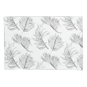 Housse D'oreillers Nuitée Botanique Noir et Blanc Pillowcase (devant)