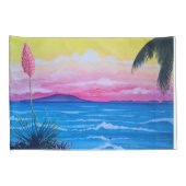 Housse D'oreillers Océan du coucher du soleil (Dos-Droit)