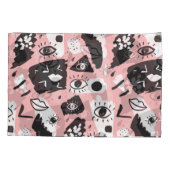 Housse D'oreillers Oeil à main : motif à la mode (Dos)