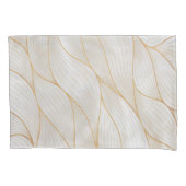 Housse D'oreillers Oeuvre Abstraite de Feuilles d'or | Pilote (devant-gauche)