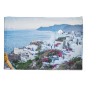 Housse D'oreillers Oia, Santorin, Grèce (Dos)
