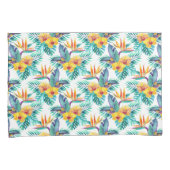 Housse D'oreillers Oiseau du paradis et du motif d'orchidée (devant-Droit)