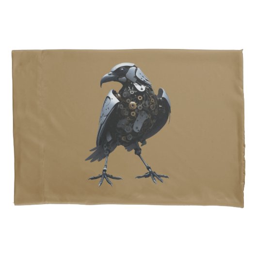 Housse D'oreillers Oiseau robotique (devant)