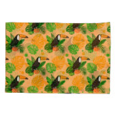 Housse D'oreillers Oiseau tropical Toucan Motif sans couture (Dos-gauche)