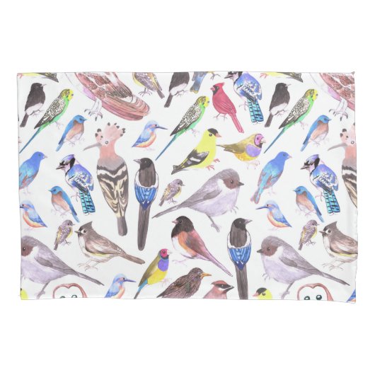 Housse D'oreillers Oiseaux d'Amérique - animaux de compagnie et oisea (devant)