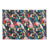 Housse D'oreillers Oiseaux exotiques (Dos-Droit)