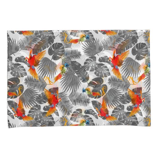 Housse D'oreillers oiseaux tropicaux (devant-Droit)