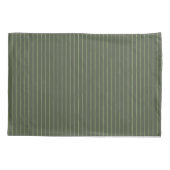 Housse D'oreillers Olive Pinstripes (Dos)