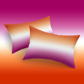 Housse D'oreillers Ombre Lesbian Pride Drapeau orange rose