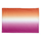 Housse D'oreillers Ombre Lesbian Pride Drapeau orange rose (Dos-gauche)