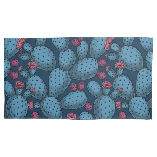 Housse D'oreillers Opuntie de floraison (devant-gauche)