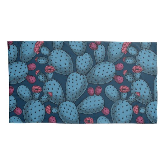 Housse D'oreillers Opuntie de floraison (Dos-Droit)