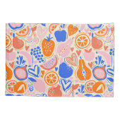 Housse D'oreillers Orange Blue Monogram Fruits Légumes (Dos)