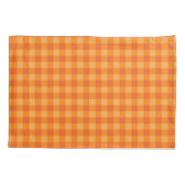 Housse D'oreillers Orange Buffalo Plaid Décor Coussin Coque (Dos)