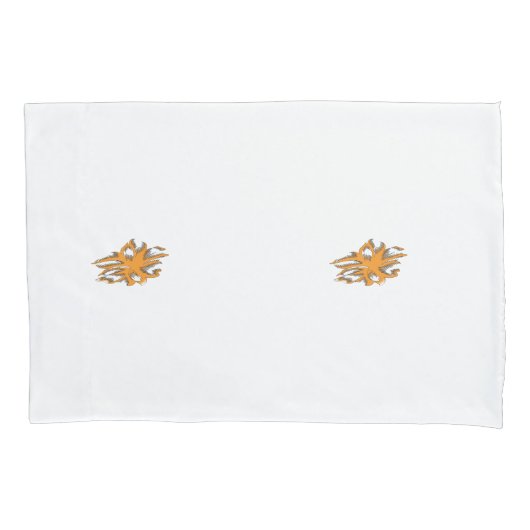 Housse D'oreillers Orange jaunâtre, Jaune orangé (devant)