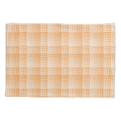 Housse D'oreillers Orange White Checker Abstract Pattern (Dos-gauche)