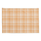 Housse D'oreillers Orange White Checker Abstract Pattern (Dos-Droit)