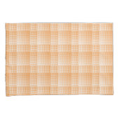 Housse D'oreillers Orange White Checker Abstract Pattern (devant-Droit)