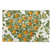 Housse D'oreillers Oranges cardiaques : Branches vertes Amour. (Dos)