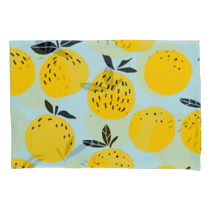 Housse D'oreillers Oranges Été : Motif Vintage fruité