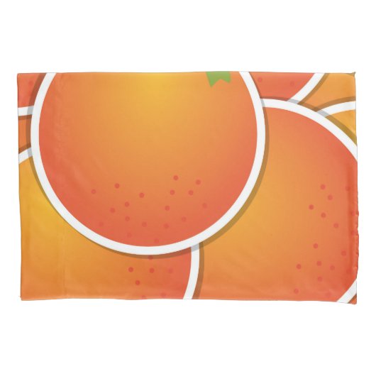 Housse D'oreillers Oranges funky (devant)