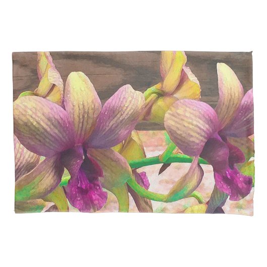 Housse D'oreillers Orchidées en floraison (devant-gauche)