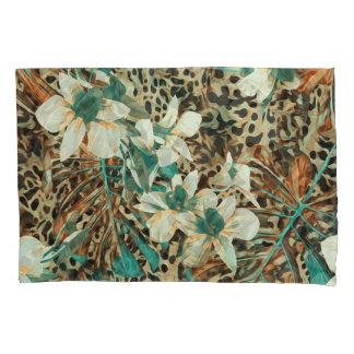 Housse D'oreillers Orchidées Floral Aquarelle Illustration sans joint
