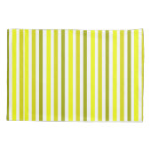 Housse D'oreillers Oreiller à rayures jaune or (Dos-gauche)