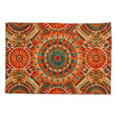 Housse D'oreillers Oreiller géométrique d'inspiration africaine (Dos-gauche)