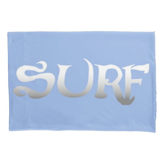 Housse D'oreillers oreiller standard bleu surf (devant)
