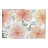 Housse D'oreillers Oreillers à fleurs de pêche (Dos)